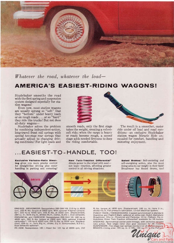 1957 Studebaker Wagons Brochure Page 4